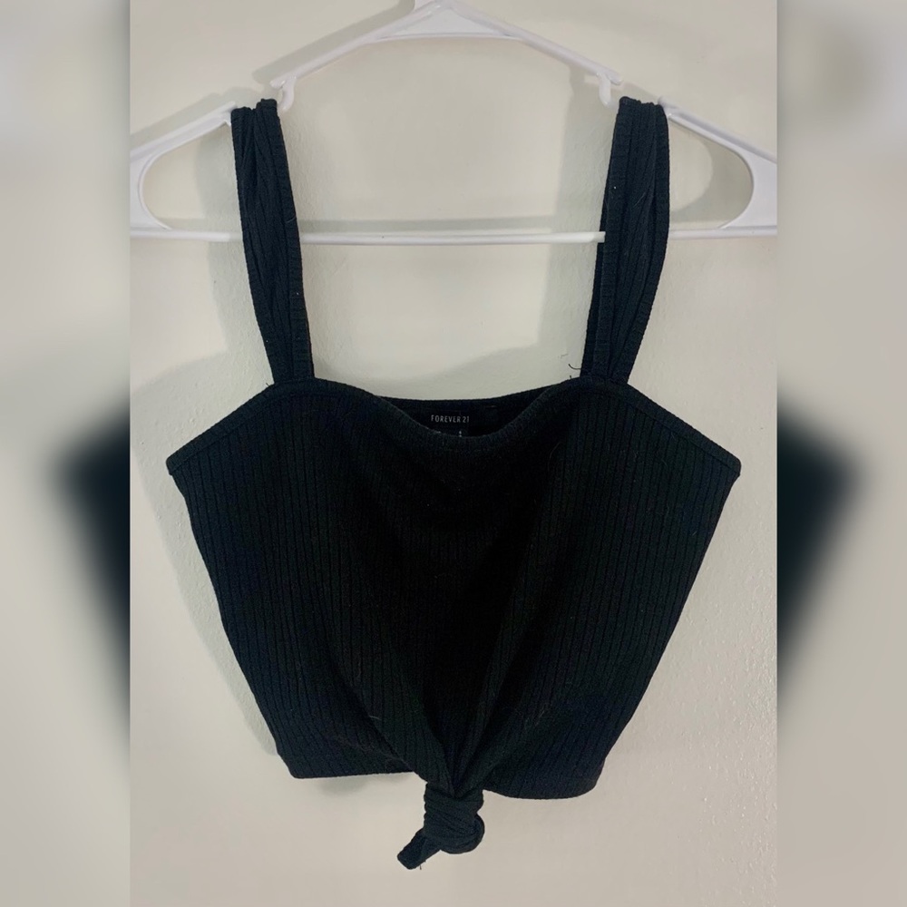 Black crop top